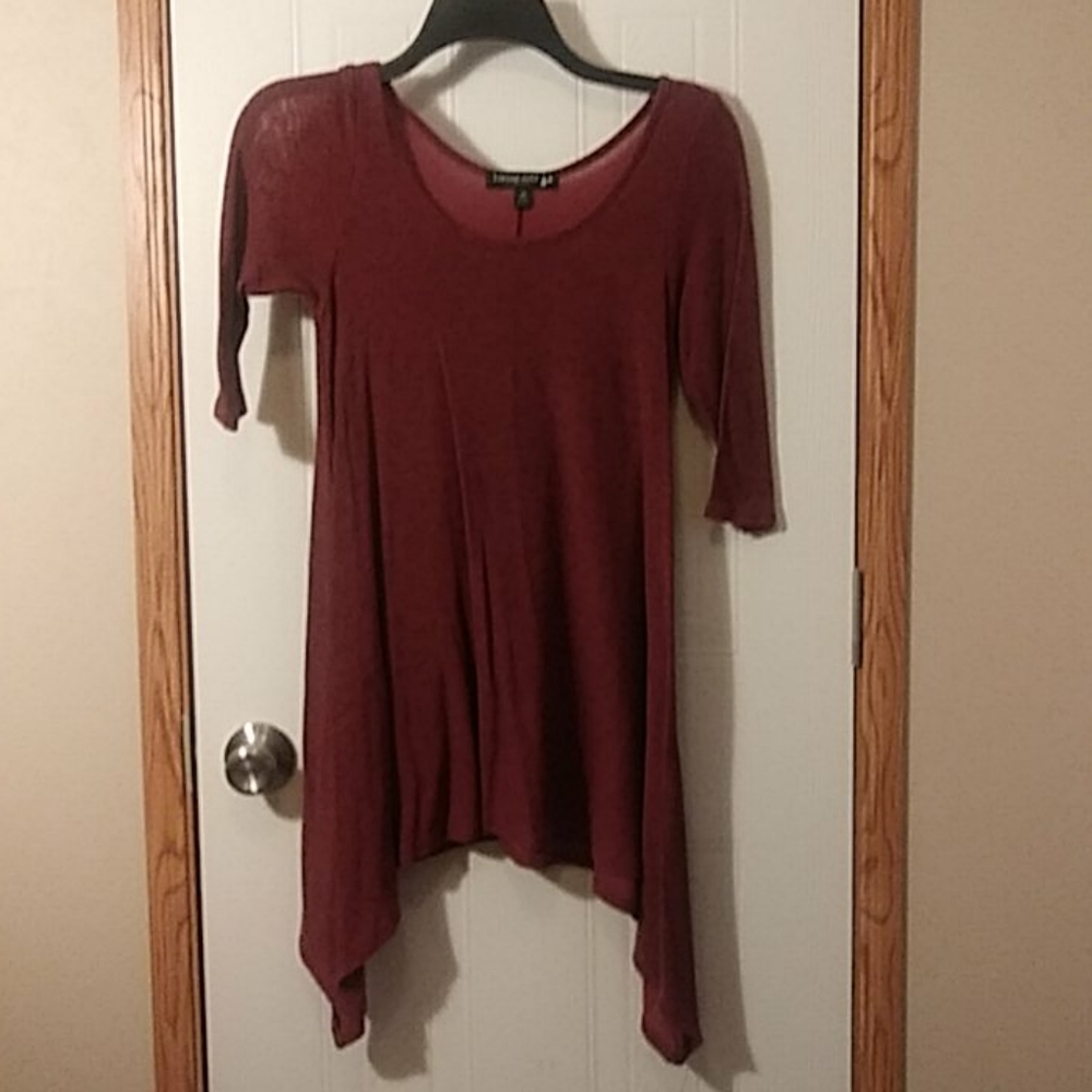 Burgundy long shirt